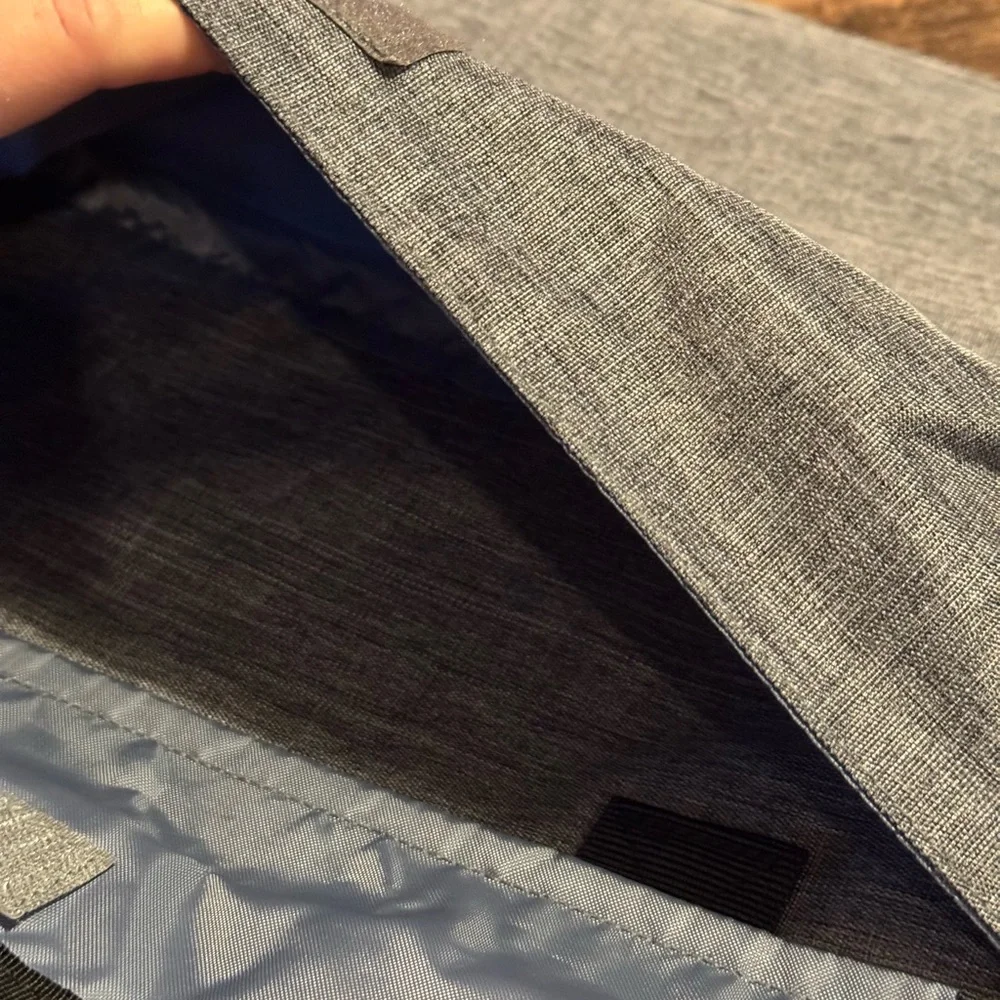 Honest Gray Messenger/ Briefcase Style Bag With 3 Different Compartments